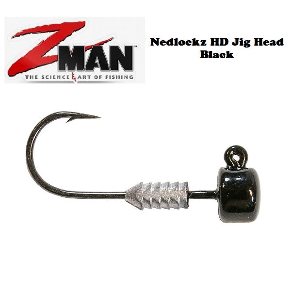 Z-Man Nedlockz HD Jig Head 5pk Black (Select Weight) TTNL- - Fishingurus  Angler's International Resources