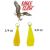 Eagle Claw Practice Casting Plugs Yellow 3/8oz & 1/4oz 2PK ACPLUGP