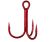 Gamakatsu Treble Hook Round Bend ( Red )