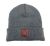 Frostbite Leather Patch Beanie - Gray