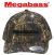 Megabass Classic Camo Snapback Hat Mossy Black (2021 Version)