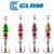 Clam Time Bomb 1/8 oz. #1 Treble Ice Fishing Rattle Jigging Spoon (Choose Color)