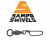 Sampo Swivels Black Coastlock Snap Swivel (Select Size) BXCB/4102