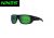 Nines St. Johns Matte Black Frame Polarized Green Mirror/Brown Lens Sunglasses