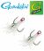 Gamakatsu G Finesse Feathered Treble White MH 2-Pack (Select Size)