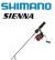 Shimano Sienna 28'' Med Hvy Ice Combo 500 Size Reel PSN500FGSNSE28MHA