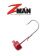 Z-Man Micro Finesse Shroomz Red 5pk (Select Weight) MFH-01PK5