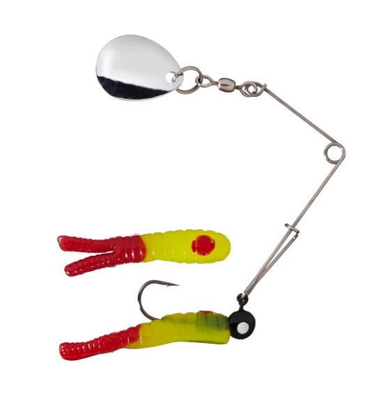 25 Esche Morbide Split Tail Beetle Spin – Giallo, Stock Nuovo/vecchio Per Pesca Acqua Dolce