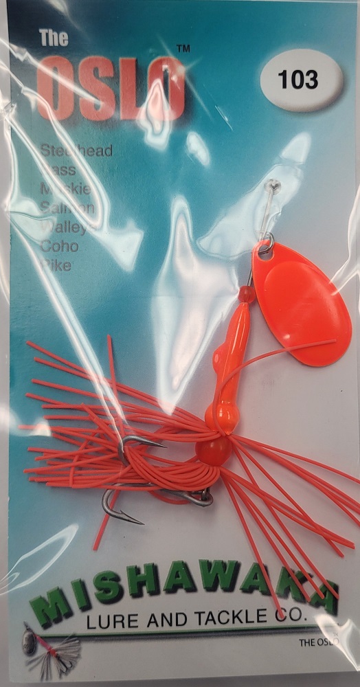 The OSLO Spinner Mishawaka Lure And Tackle Co. Size 103 CHOOSE YOUR COLOR  COMBINATION!!!