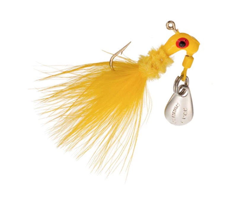 Blakemore 1602-02 Road Runner Curly Tail 1/16 oz Yellow Hd Body Card of 12